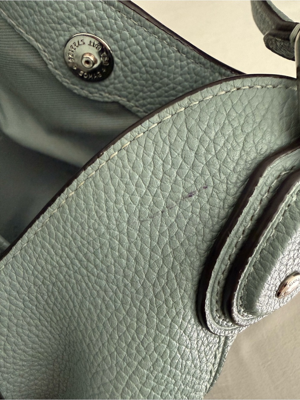 Coach Edie 31 Pebbled Leather Shoulder Bag - Picture 10 of 12